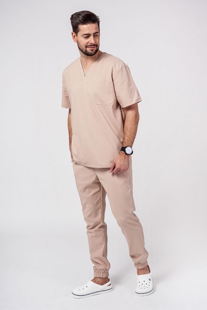 Men’s Sunrise Uniforms Premium Dose scrub top khaki-4