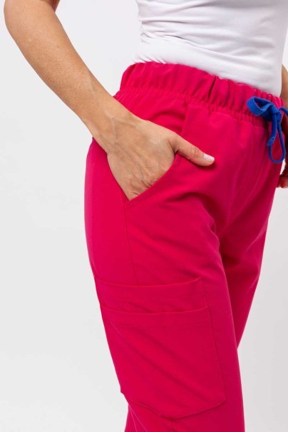 Women's Sunrise Uniforms Premium Vibe scrub jogger trousers raspberry-4
