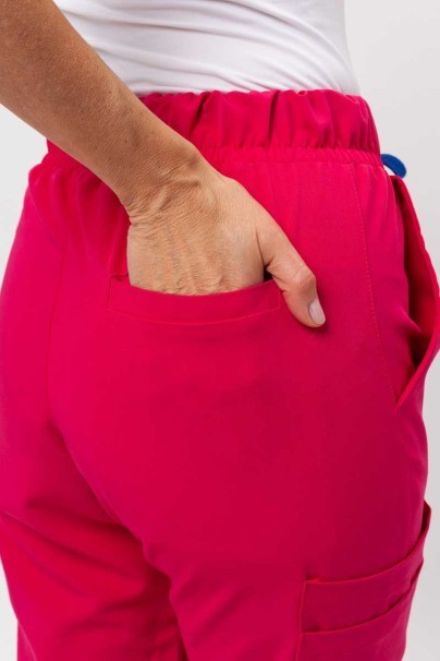 Women's Sunrise Uniforms Premium Vibe scrub jogger trousers raspberry-3