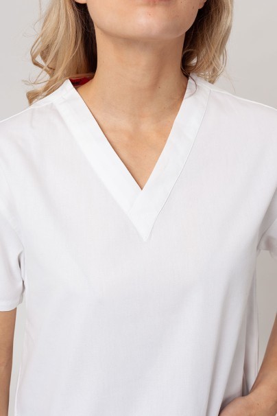 Women’s Dickies EDS Signature V-Neck scrub top white-2