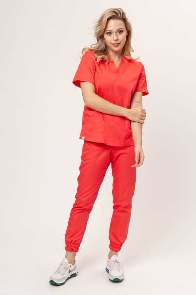 Women's Sunrise Uniforms Basic Light FRESH scrub top coral-7