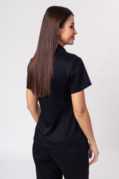 Women’s Cherokee Revolution Active Polo scrub top black-2