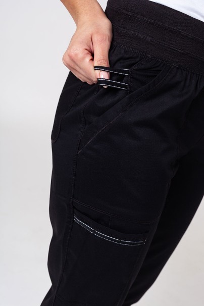 Women's Cherokee Revolution scrubs set (Polo top, Jogger trousers) black-12