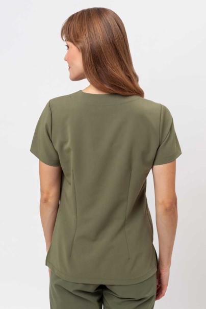 Women's Sunrise Uniforms Premium scrubs set (Aura top, Vibe jogger trousers) olive-11