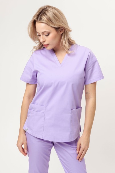 Women’s Sunrise Uniforms Basic Classic FRESH scrubs set (Light top, Regular trousers) lavender-2