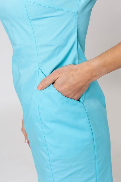 Women's Sunrise Uniforms Elite scrub dress aqua-2