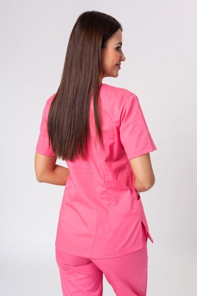 Women’s Sunrise Uniforms Basic Classic scrubs set (Light top, Regular trousers) hot pink-3