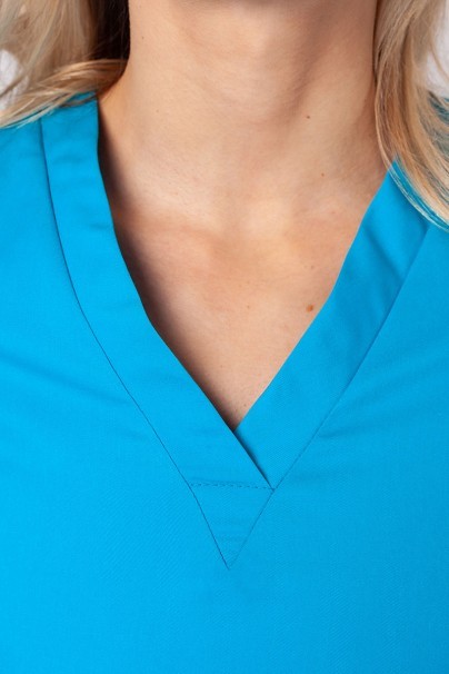 Women's Sunrise Uniforms Basic Light scrub top turquoise-2