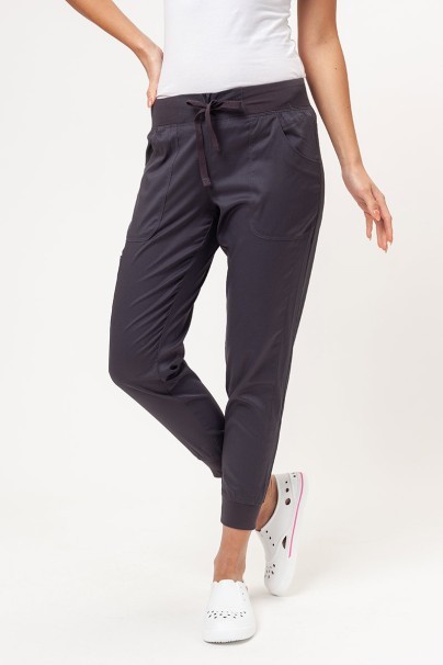 Women's Maevn Matrix scrubs set (Double V-neck top, Yogga trousers) pewter-7