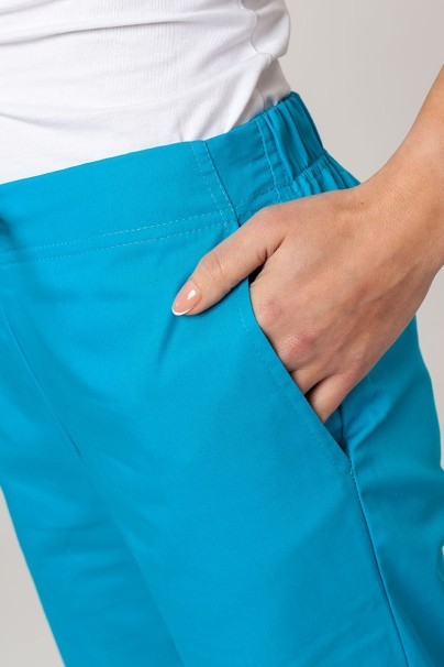 Women's Sunrise Uniforms Basic Regular scrub trousers turquoise-2