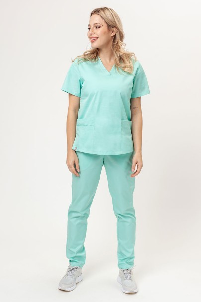 Women's Sunrise Uniforms Basic Light FRESH scrub top mint-7