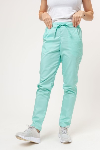 Women’s Sunrise Uniforms Basic Classic FRESH scrubs set (Light top, Regular trousers) mint-7