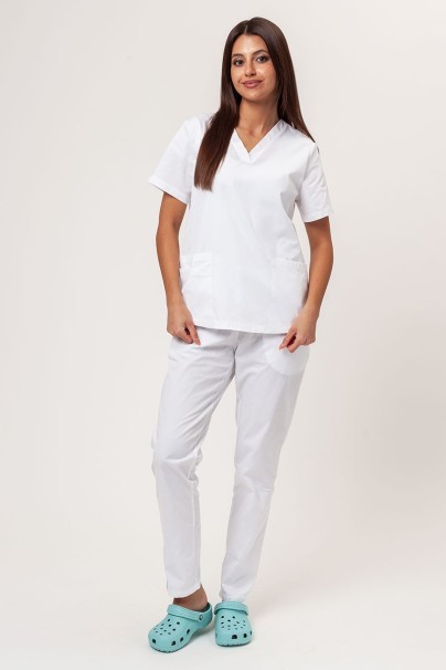 Women's Sunrise Uniforms Basic Light FRESH scrub white-4