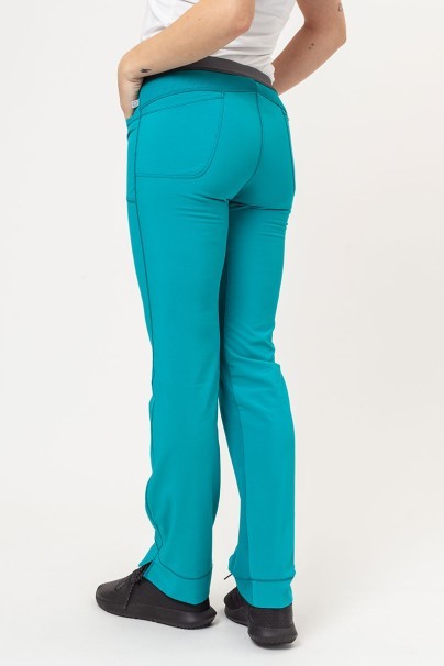 Women's Cherokee Infinity Slim Pull-on scrub trousers teal blue-2
