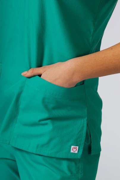 Women’s Maevn Red Panda scrub top sea green-3