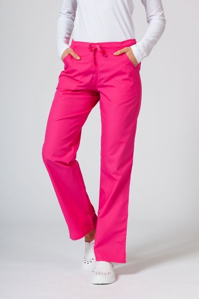 Women's Maevn Red Panda scrubs set hot pink-5