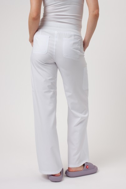 Women's Maevn Momentum Wide Leg scrub trousers white