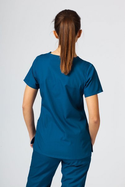 Women's Maevn Red Panda scrubs set caribbean blue-3