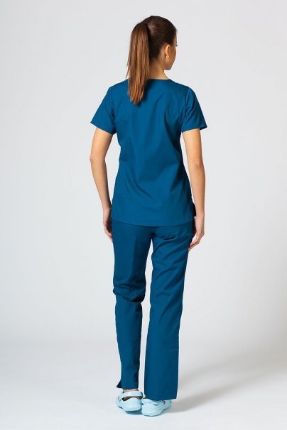 Women's Maevn Red Panda scrubs set caribbean blue-2