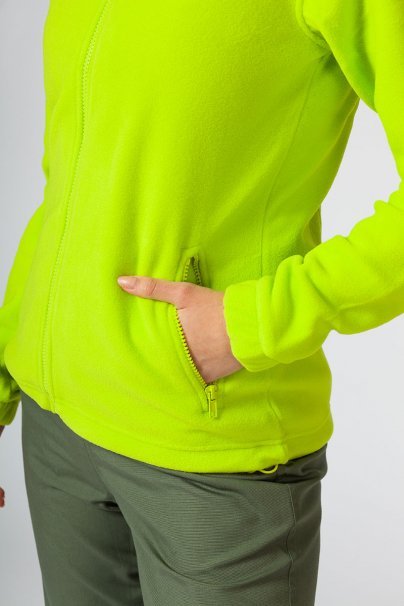 Women’s Malfini Fleece top lime punch-3