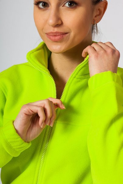 Women’s Malfini Fleece top lime punch-2