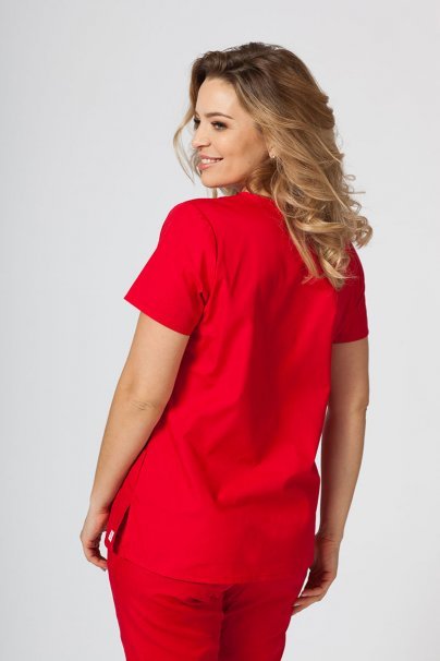 Women's Maevn Red Panda scrubs set red-3