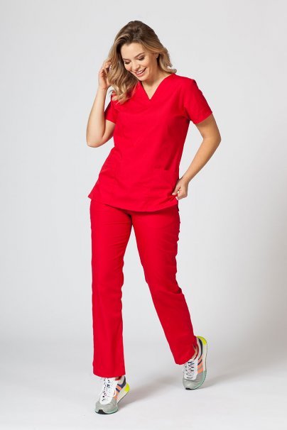 Women’s Maevn Red Panda scrub trousers red-2