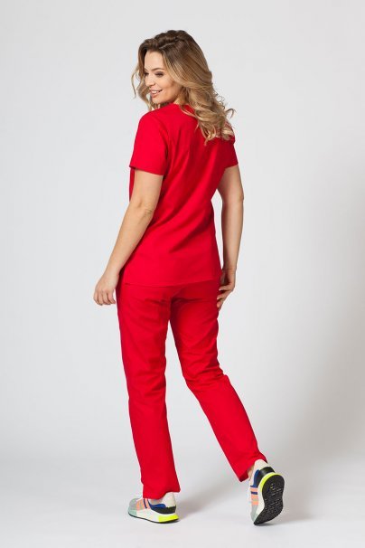 Women's Maevn Red Panda scrubs set red-2