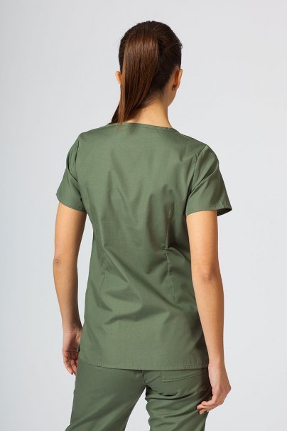 Women’s Maevn Red Panda Asymetric scrub top olive-1