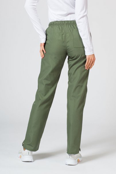 Women’s Maevn Red Panda scrub trousers olive-1