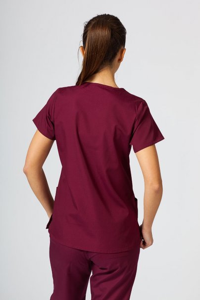 Women's Maevn Red Panda scrubs set wine-3