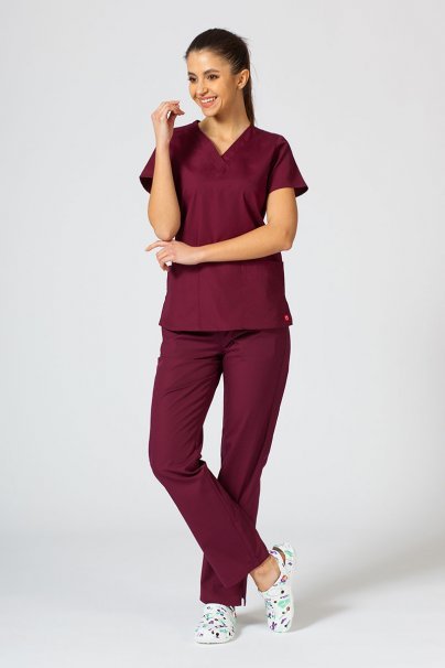 Women’s Maevn Red Panda scrub trousers wine-5