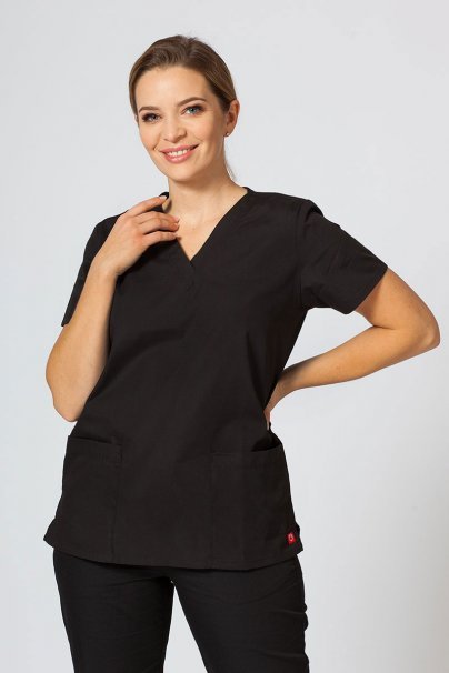 Women's Maevn Red Panda scrubs set black-2