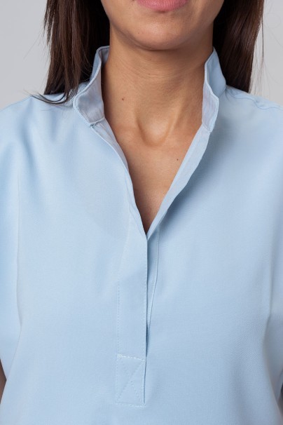 Women's Uniforms World 518GTK™ Avant scrub top ceil blue (magnetic clips)-3