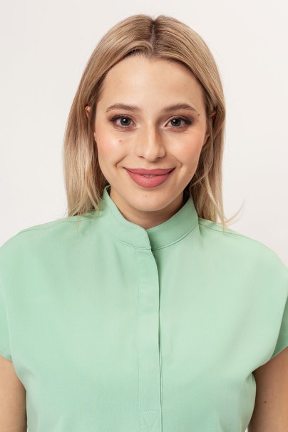 Women's Uniforms World 518GTK™ Avant scrub top pistachio (magnetic clips)-5