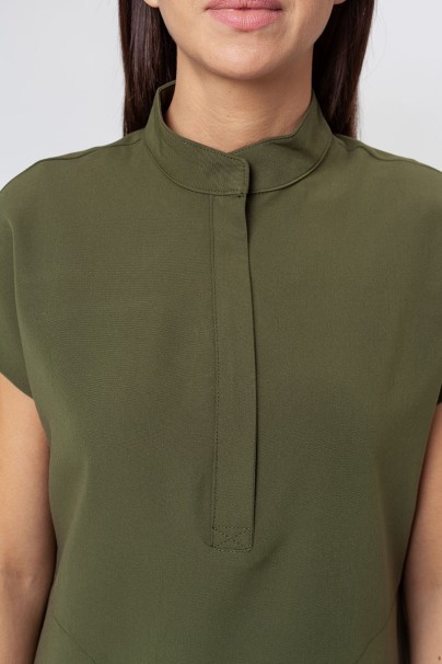 Women's Uniforms World 518GTK™ Avant scrub top olive (magnetic clips)-2