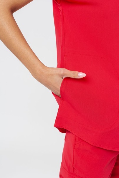 Women's Uniforms World 518GTK™ Avant scrub top red (magnetic clips)-4