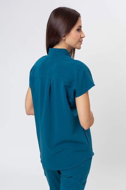 Women's Uniforms World 518GTK™ Avant scrub top caribbean blue (magnetic clips)-2
