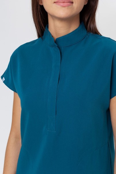Women's Uniforms World 518GTK™ Avant scrub top caribbean blue (magnetic clips)-2