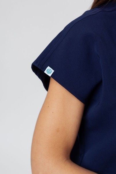 Women's Uniforms World 518GTK™ Avant scrub top navy (magnetic clips)-4