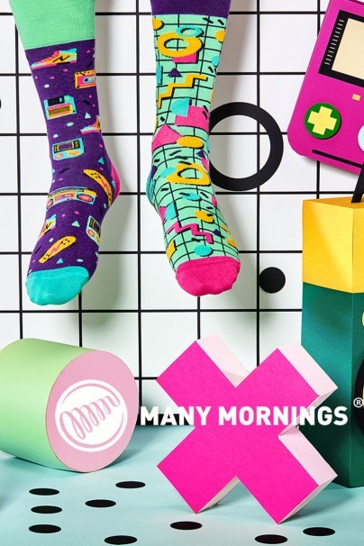 BACK TO THE 90S COLOURFUL SOCKS – MANY MORNINGS-1