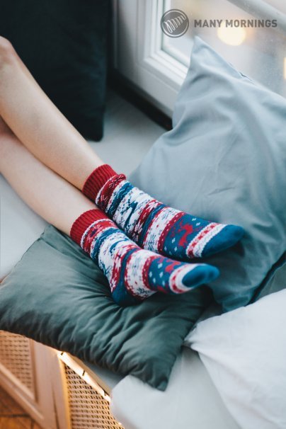 Warm Rudolph (warmed) COLOURFUL SOCKS – MANY MORNINGS-1