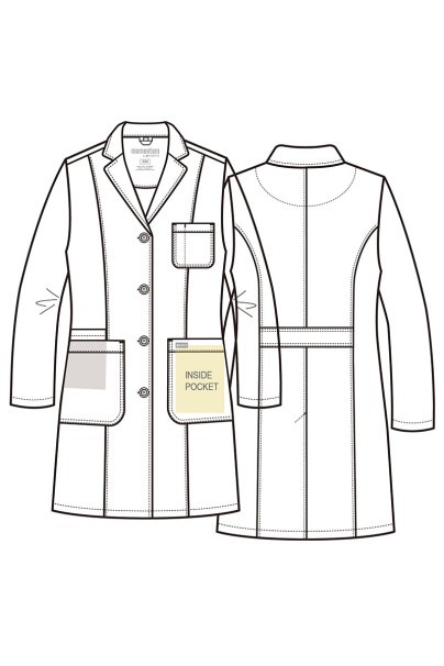 Women's Maevn Momentum Long (elastic) lab coat-12