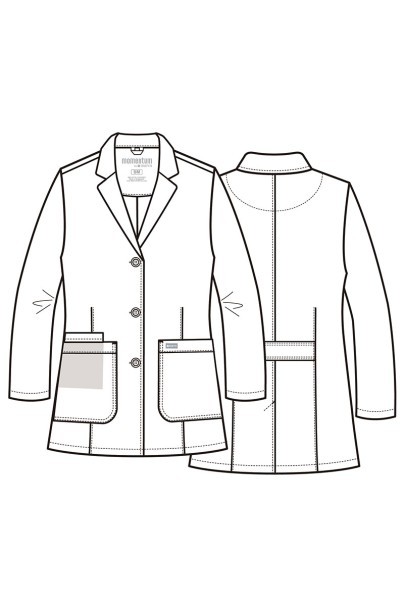Women's Maevn Momentum Short (elastic) lab coat-14
