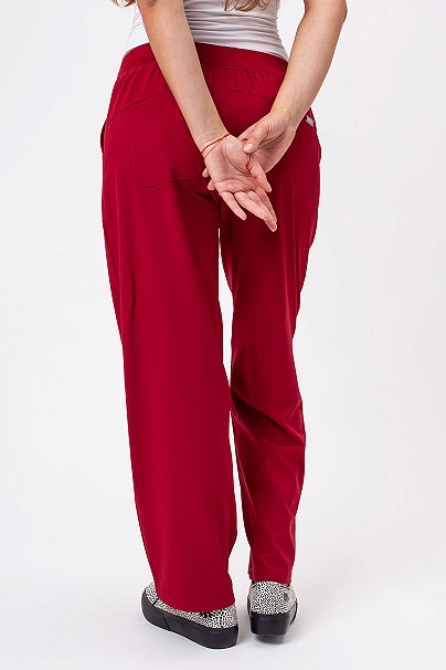 Women's Sunrise Move Zen scrub trousers burgundy