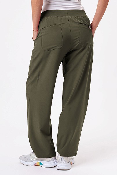Women's Sunrise Move Zen scrub trousers olive
