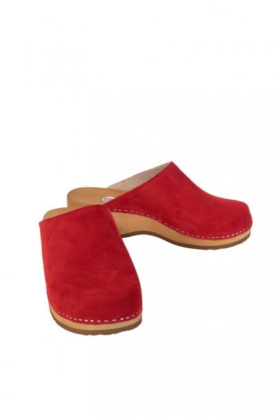 Buxa model PZM1 medical shoes red suede-4