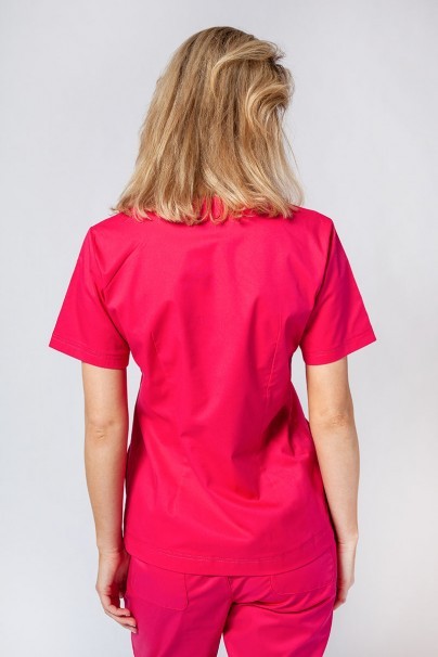 Women’s Sunrise Uniforms Active Bloom scrub top raspberry-2