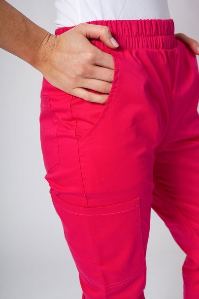 Women’s Sunrise Uniforms Active Air jogger scrub trousers raspberry-2