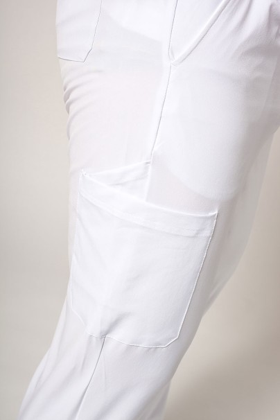 Men’s Adar Uniforms Slim Leg Cargo trousers white-4